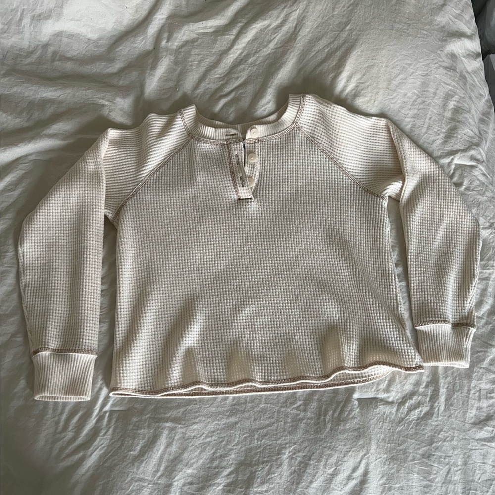 cream knit top